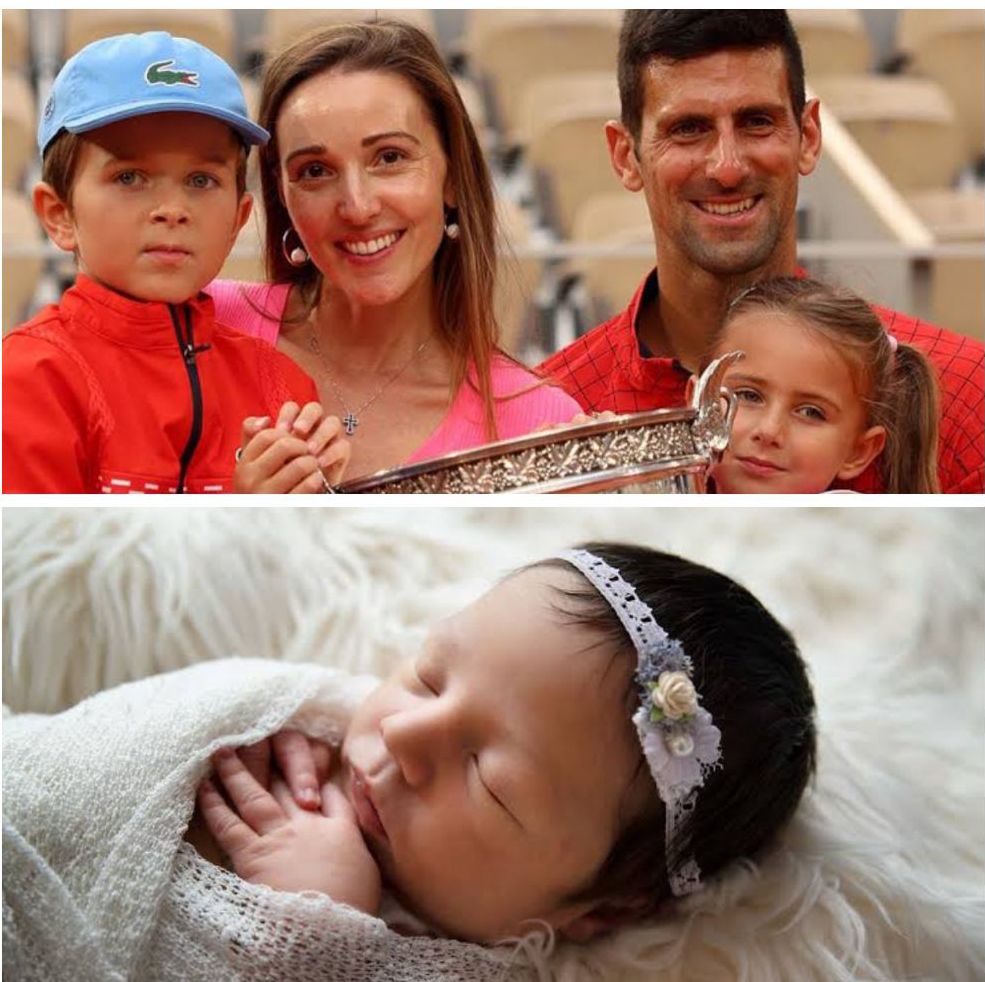 Congratulations: Novak Djokovic and his wife, Jelena Djokovic, welcome a new addition to their family…