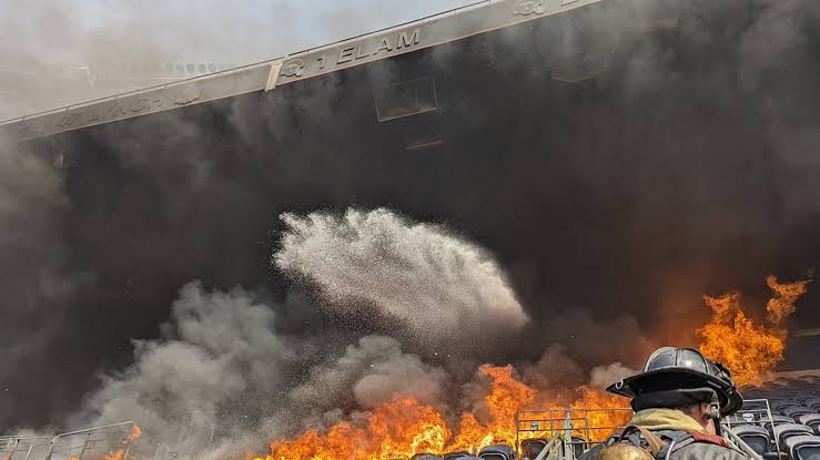 SAD NEWS: Check the number and names of Fans that died as Wolves stadium got fire just now due to……