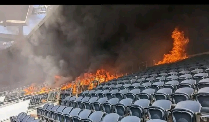 HEARTBREAKING: Chiefs Stadium Burnt to Ashes Due to Fire Inferno Caused by Electrical Malfunction….. see more 