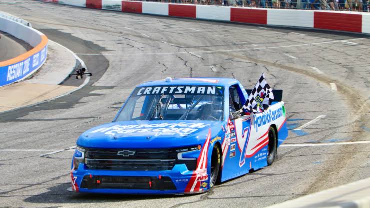 Kyle Larson drove this truck to victory lane in his most recent NASCAR Truck Series start………